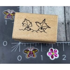 Dots Growing Veggies D130 Carrots Garden Rubber Stamp #R41